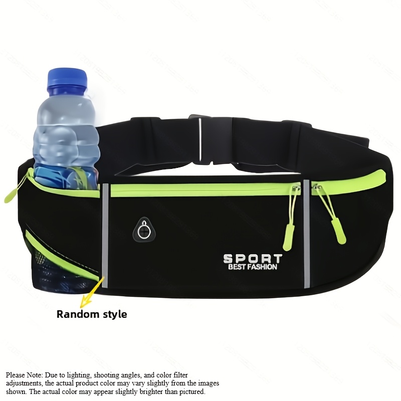 TEMU Sac banane d'extérieur (style aléatoire), ceinture porte-téléphone, peut contenir une bouteille d'eau et un téléphone