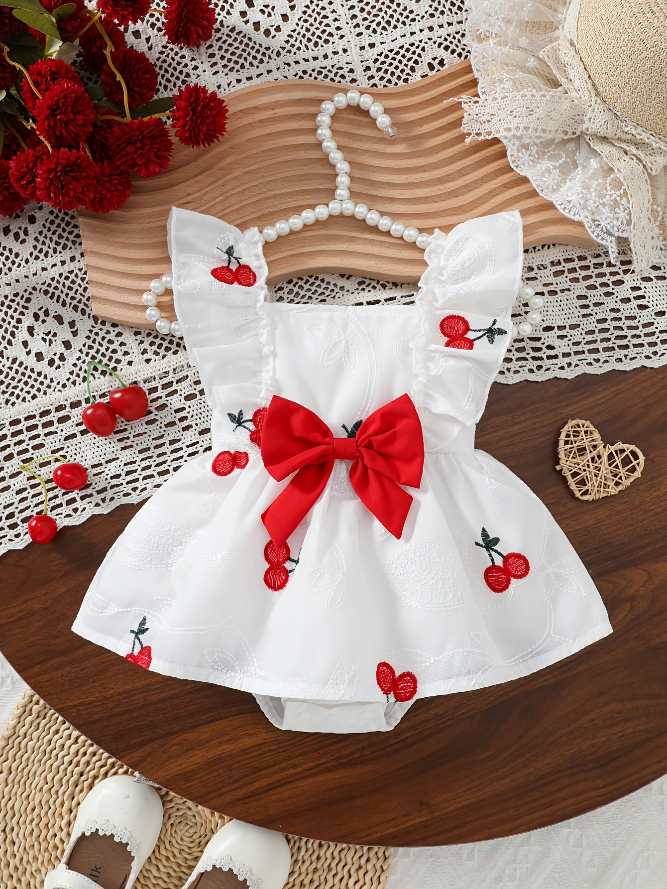 cherry dress baby sold on Temu United States