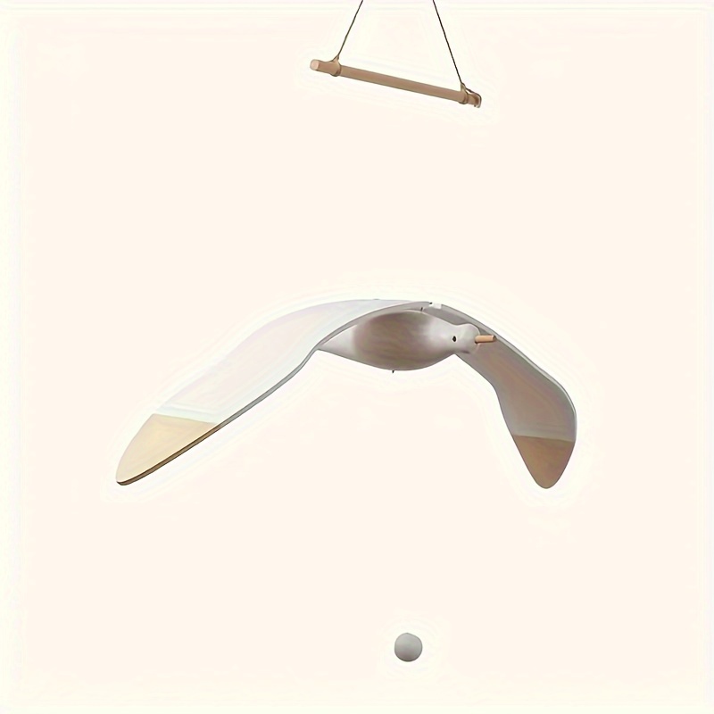 Wooden Seagull Mobile Hanger, A Decorative Wood Piece For Home Decor, Suitable For Hotel Ceilings, Windows, And , Ideal For Projects