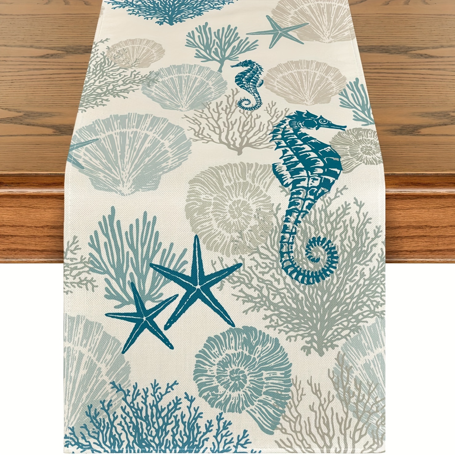 

- Table - , Starfish & | Polyester, Rectangular & Dining Decor For Parties | 13x72