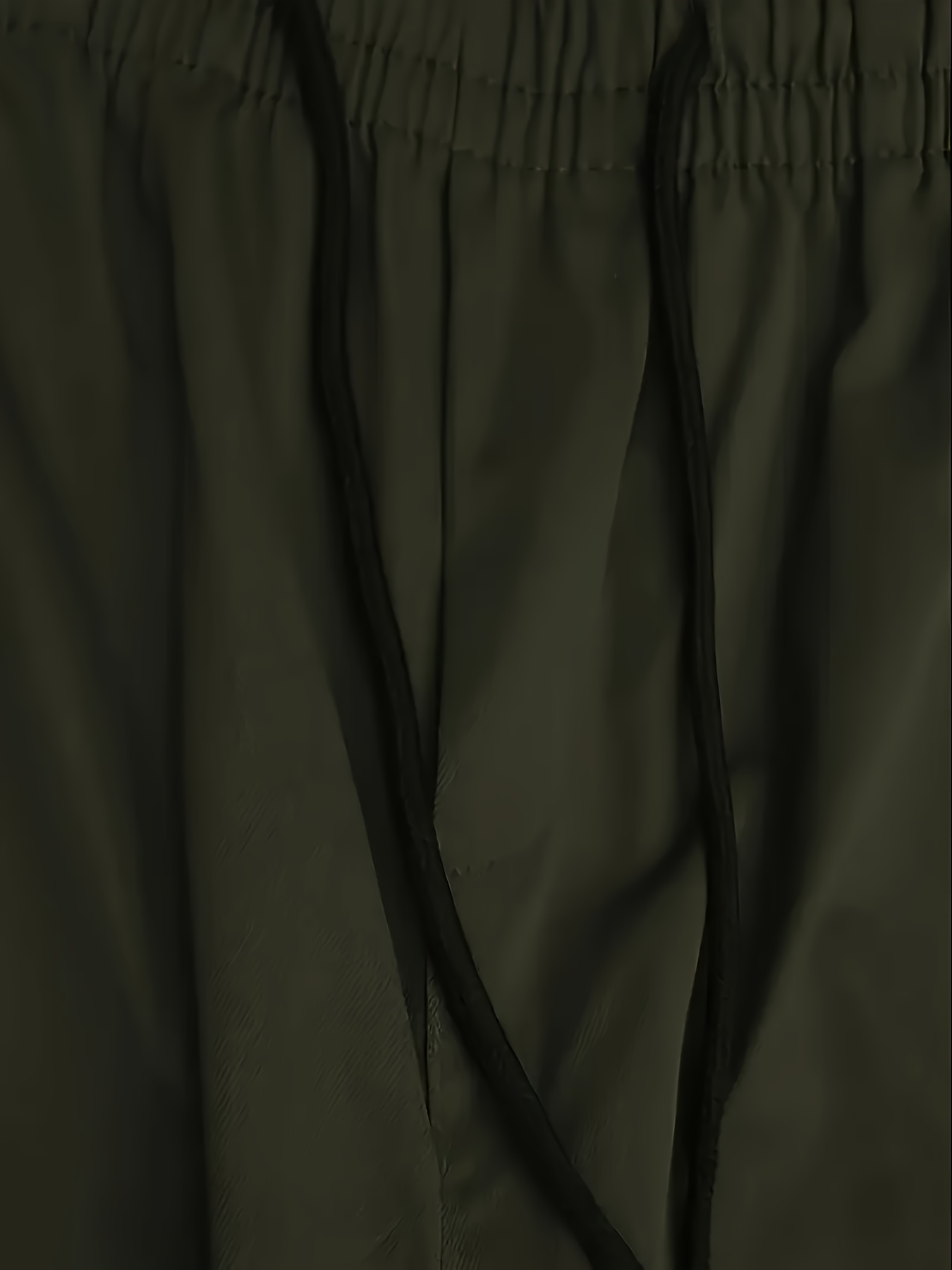 mens loose cargo pants black polyester non stretch   regular fit multiple pockets casual sports style   pants casual fit pants durable casualwear details 14