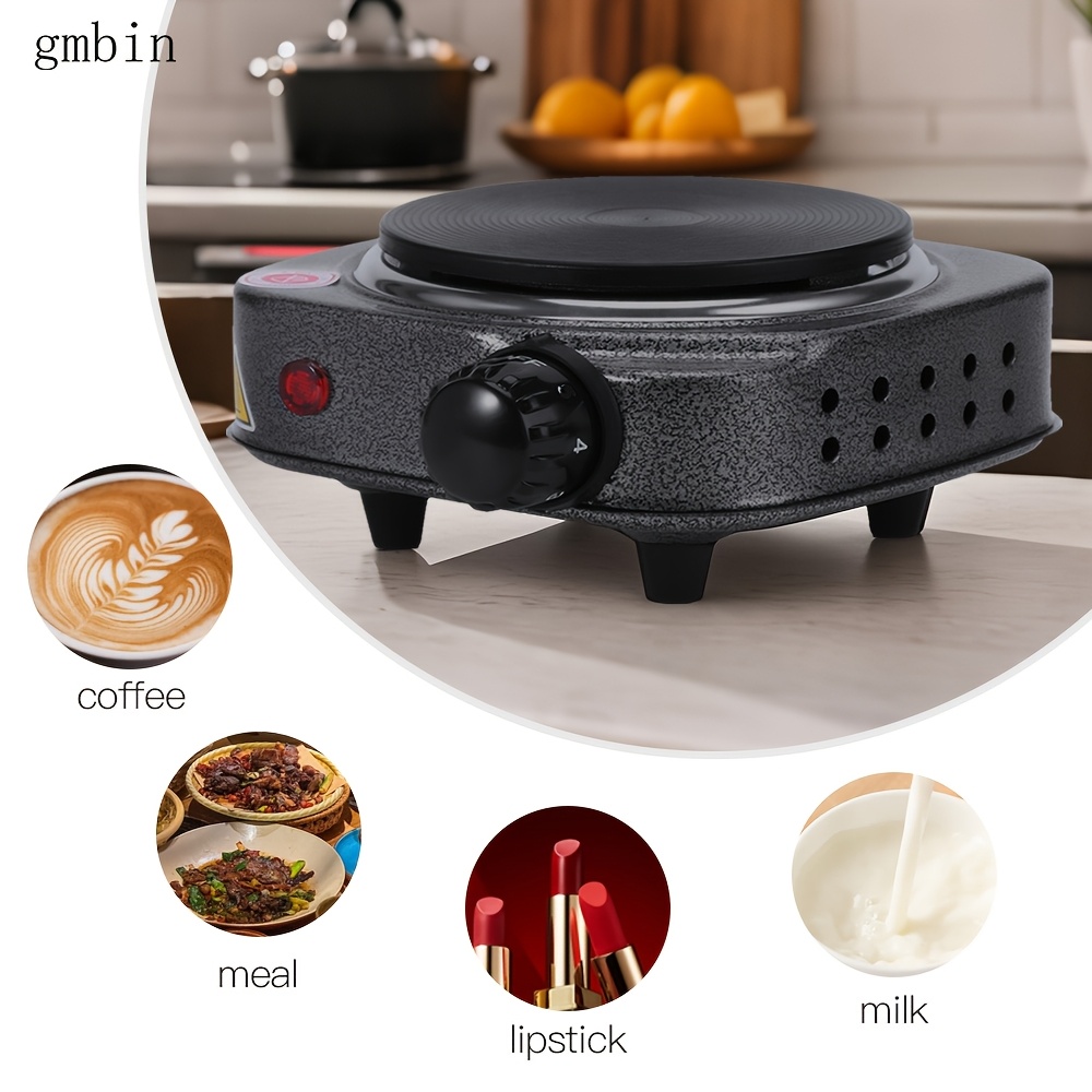 [Electric Heating Stove] 1pc Electric Heating Stove, Multi-Functional Temperature Control | US Plug, 110V, Iron, Overheat Protection, Quick Heater, Durable & Easy to Clean, Ideal for Home, Office, Dorm, Travel, Camping, Tea & Coffee Brewing, Countertop Burners