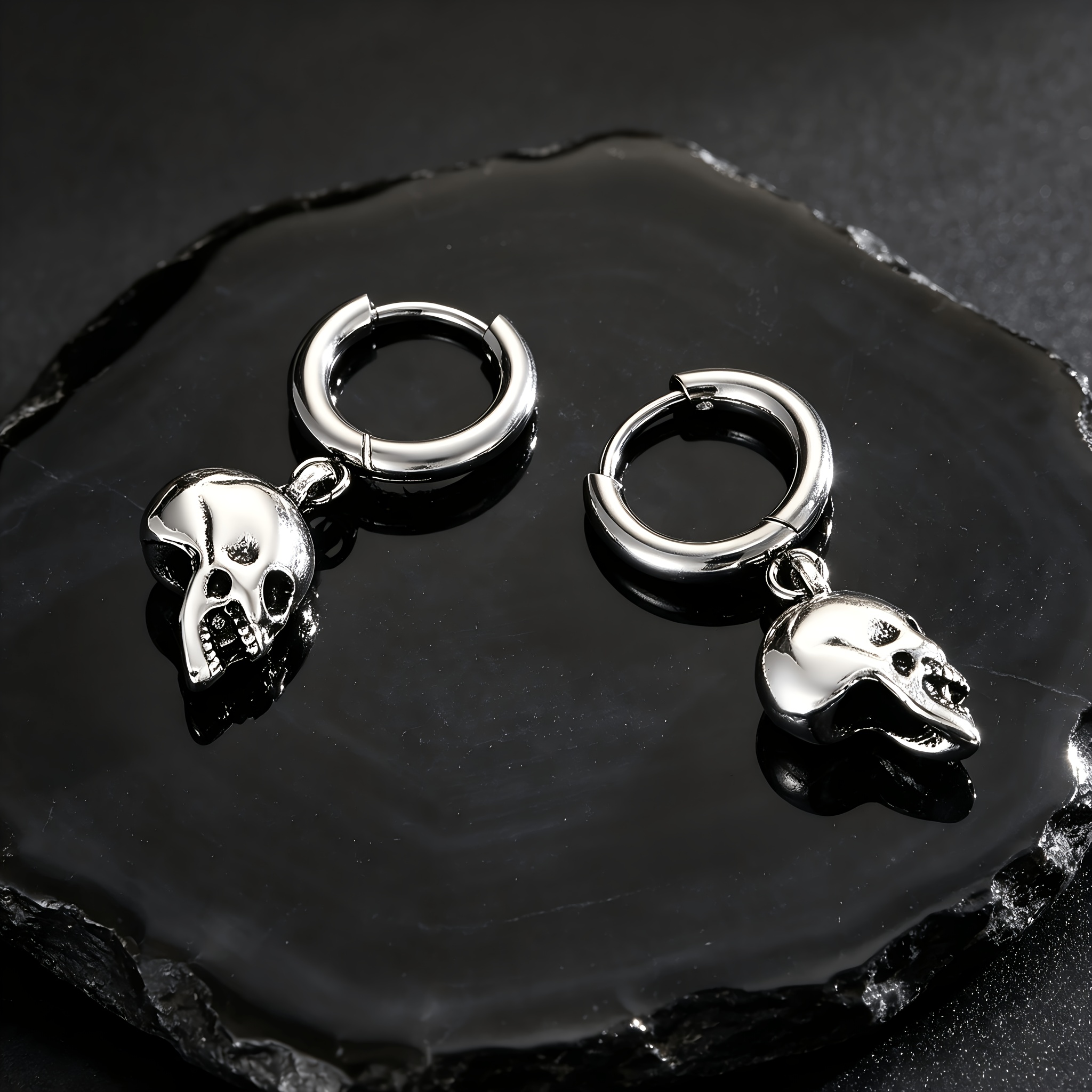 Skull Earrings Gothic Ghost Design for Men and Women