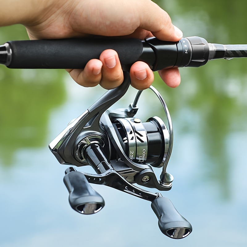 1pc Spinning Fishing Reel, 5.2:1 Gear Ratio, Smooth Long Casting Reel, Left  And Right Hand Interchange Handle, Outdoor Fishing Tackle