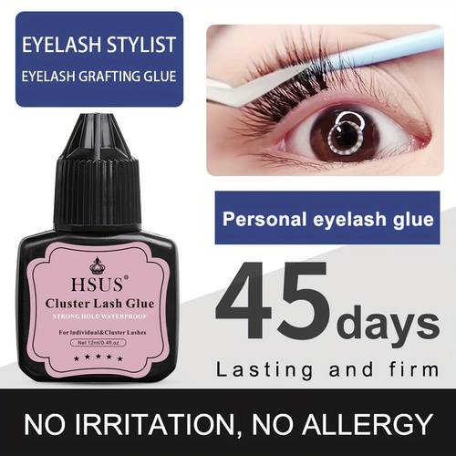 professional eyelash compatible for extensions quick dry strong bonding with individual applicator tip lash technician grade for false lashes