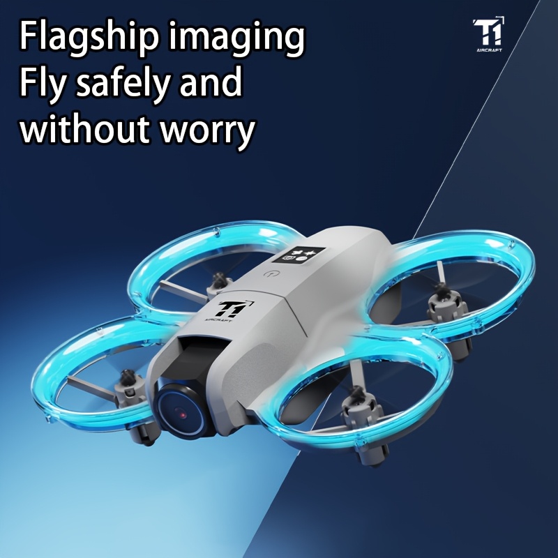 S11 PRO 4K FPV Drone with Dual Cameras, 180° Rotation, Dual Batteries, Optical Flow, Gyroscope, One-Key Controls, Anti-Collision Design, Blu