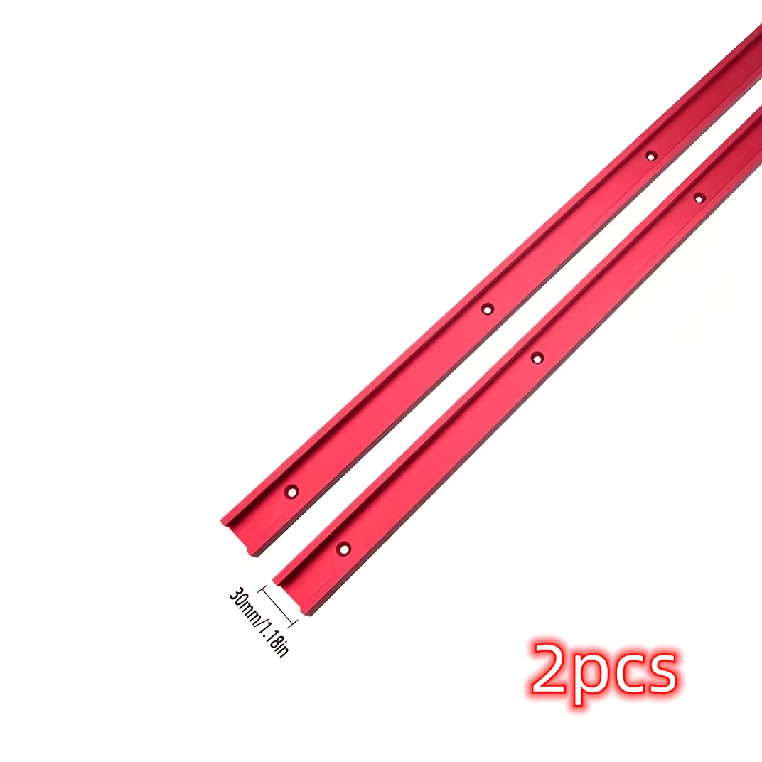 TEMU Set Of 2 Woodworking Dovetail Rails, Standard And Three-color Slot, Extended Length 800mm, With Pre-drilled Holes For Diy Assembly, Suitable For