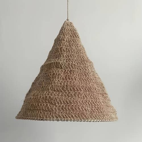 1 pièce pendentif - suspension ronde au plafond en corde de pour entrée, couloir, décoration de salon, plafond en fibre pour décoration de ferme moderne et bohème