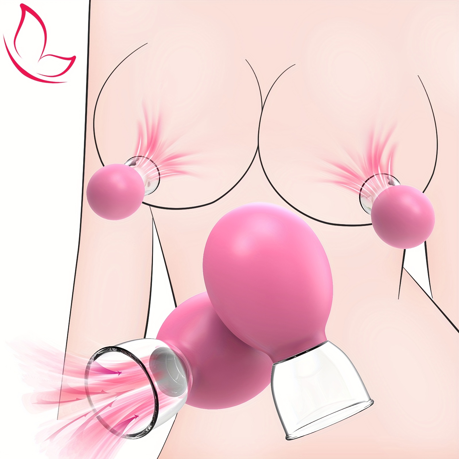 pink nipple toy female toy beginner toy nipple - Temu