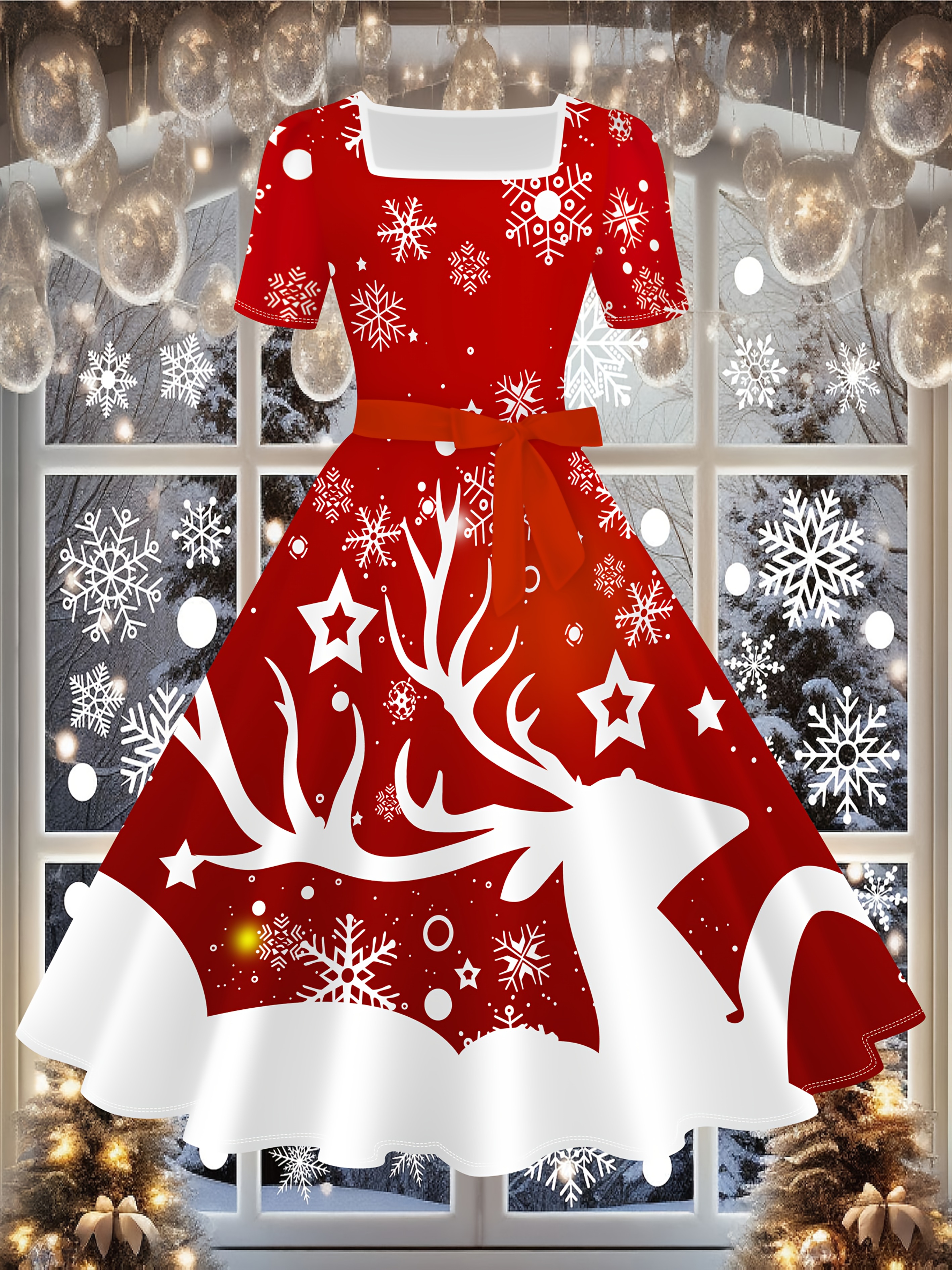 womens fancy christmas dress Womens Christmas Santa Xmas Claus Red Dress Cosplay Costume Party Fancy Dress up