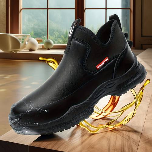 new wear resistant mens lightweight and comfortable standing for a long time without getting kitchen work sports industrial shoes