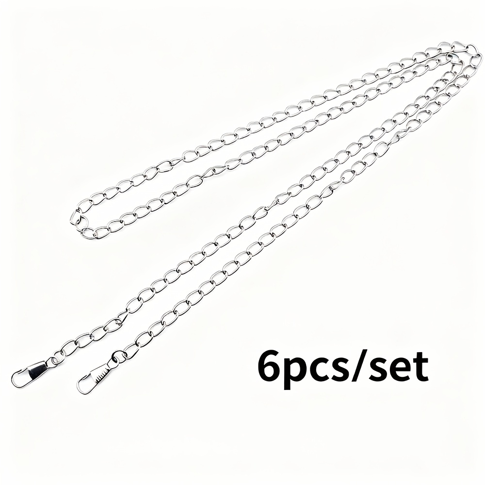 TEMU 6 stuks/set Gat Fijne Ketting Schoudertas Riem Ketting Verstekkingen voor Portemonnee en Bagage Maken, Portemonnee Maken, DIY Portemonnee Maken
