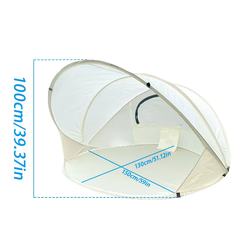 TEMU Tente de plage portable, pare-soleil, protection UV, indispensable pour les -, abri instantané léger, convient pour le camping, les , la pêche,