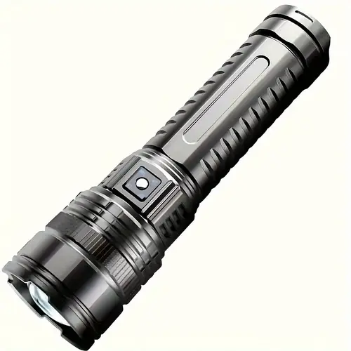 sized flashlight with cob tail light 5 adjustable focus usb rechargeable power bank function a powerful handheld flashlight ideal for emergencies hiking camping and