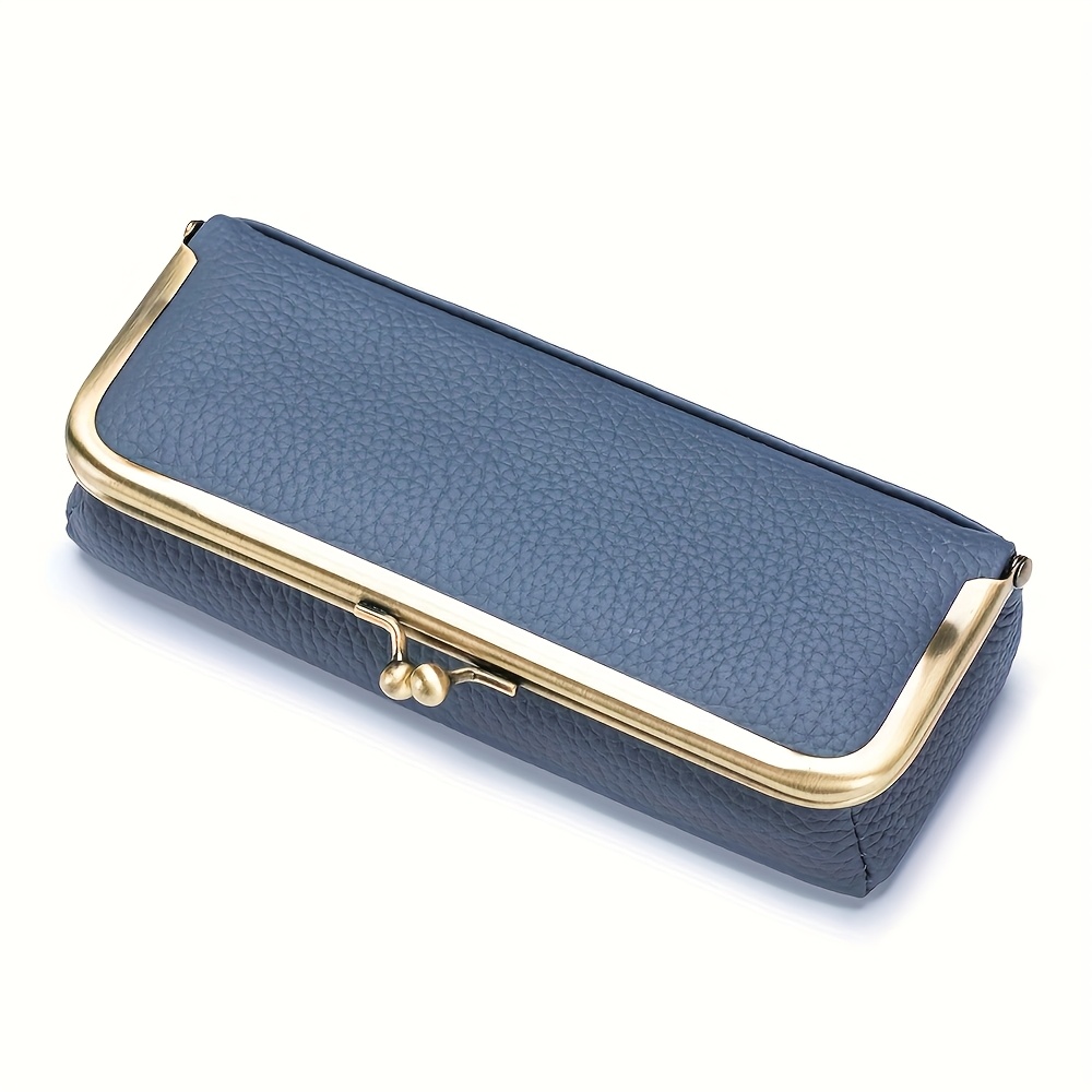 Genuine Leather Clip Sunglasses Storage Holder Bag