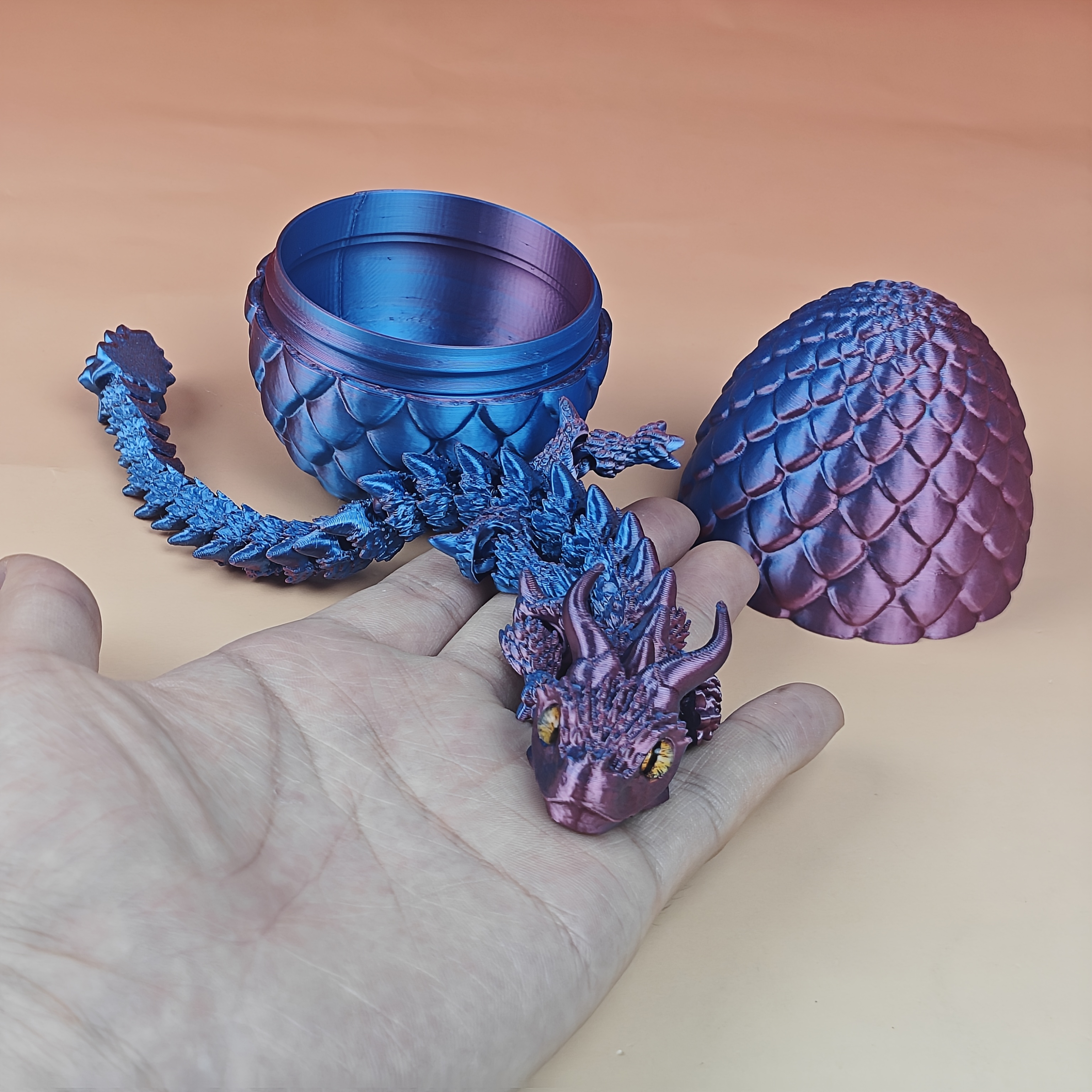 Collectible Dragon Egg Figurine - Cute Dragon & Egg Statue, Resin Decor Suitable For Bedroom,, Holiday Decorations ( Christmas,) - Magical & Display
