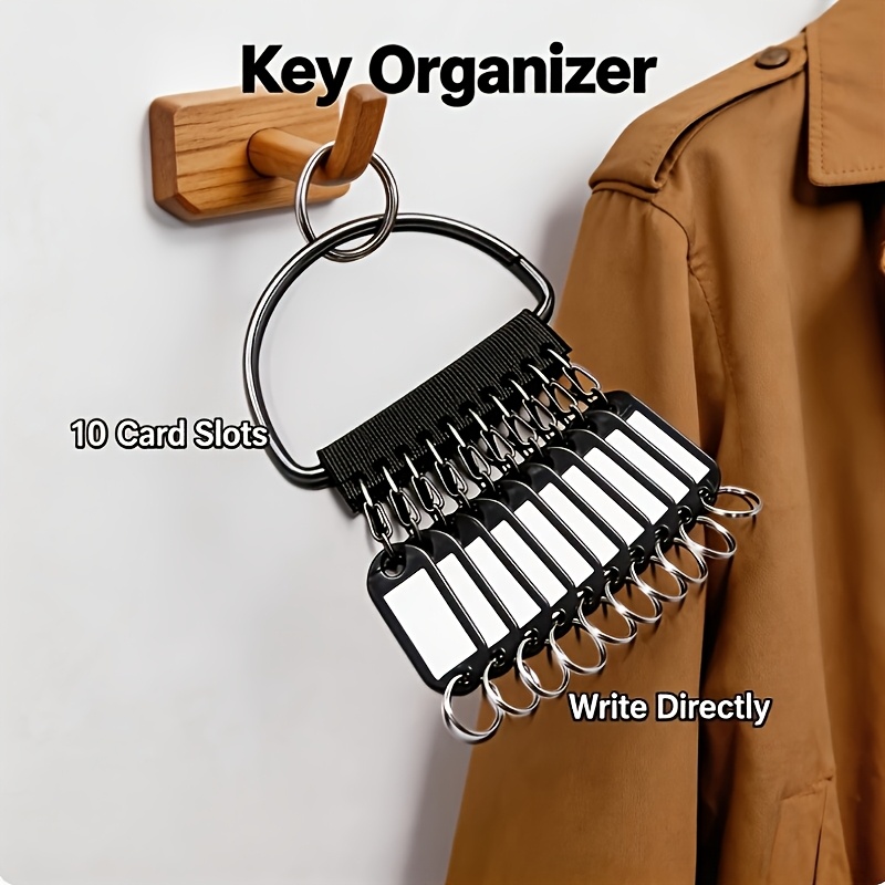 TEMU A Metal Key Organizer And Management Tool Detachable, Suitable For Dorms, Features A Portable Keychain, And Allows For Labeled And Categorized