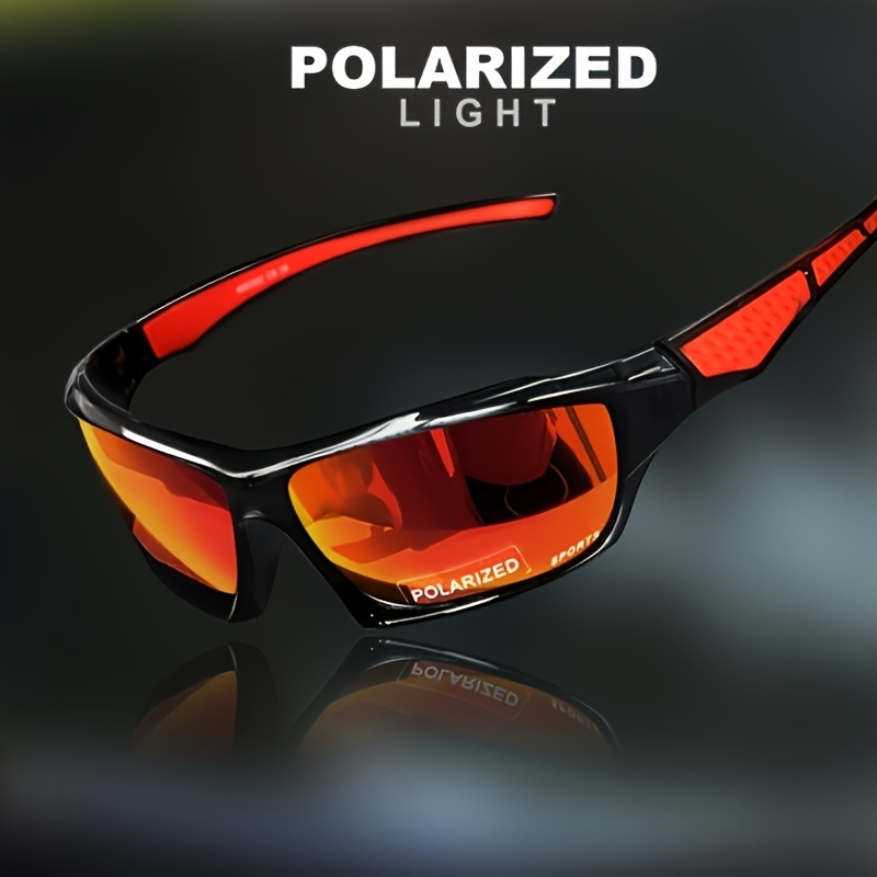 *'S Polarized Sports Glasses with Color-Changing Lenses, High-Quality  Lenses, Windproof for Fishing, Riding, Hiking, Running, and Driving