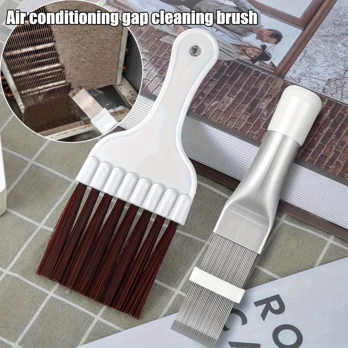 

2pcs Steel Air Conditioner Condenser Fin Cleaning - Removal Tool For , , - No Needed