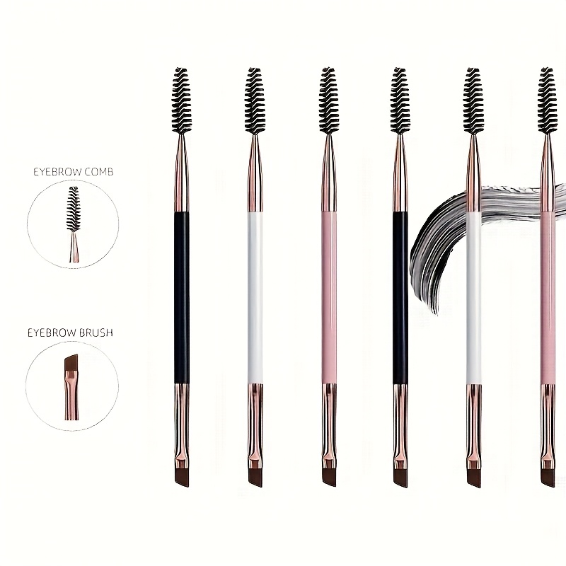 2-in-1 Augenbrauenbürste & Wimpernkamm Set – 2 Stück, Doppelseitig, Für Perfektes Augen-Make-up