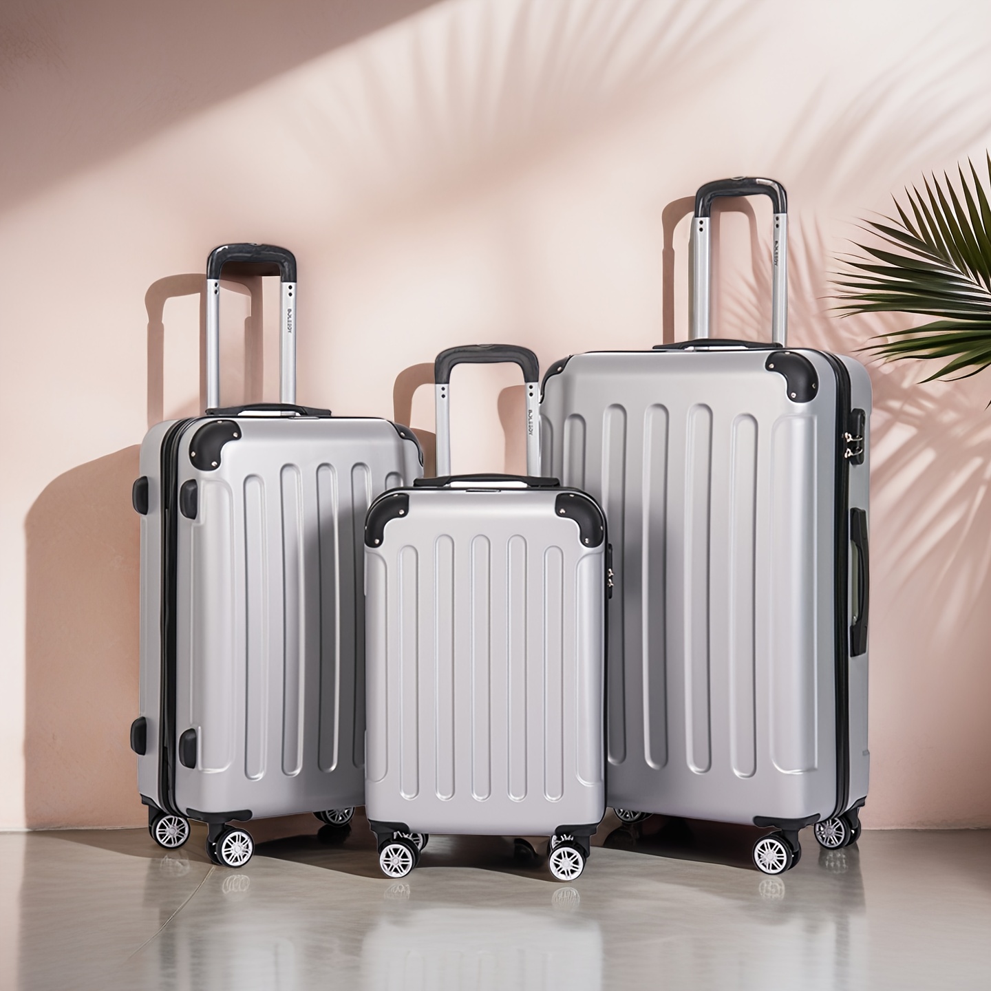 TEMU 20+24+28in 3rd Hard Shell Suitcase Travel Suitcase Trolley Luggage Set Travel Luggage Set