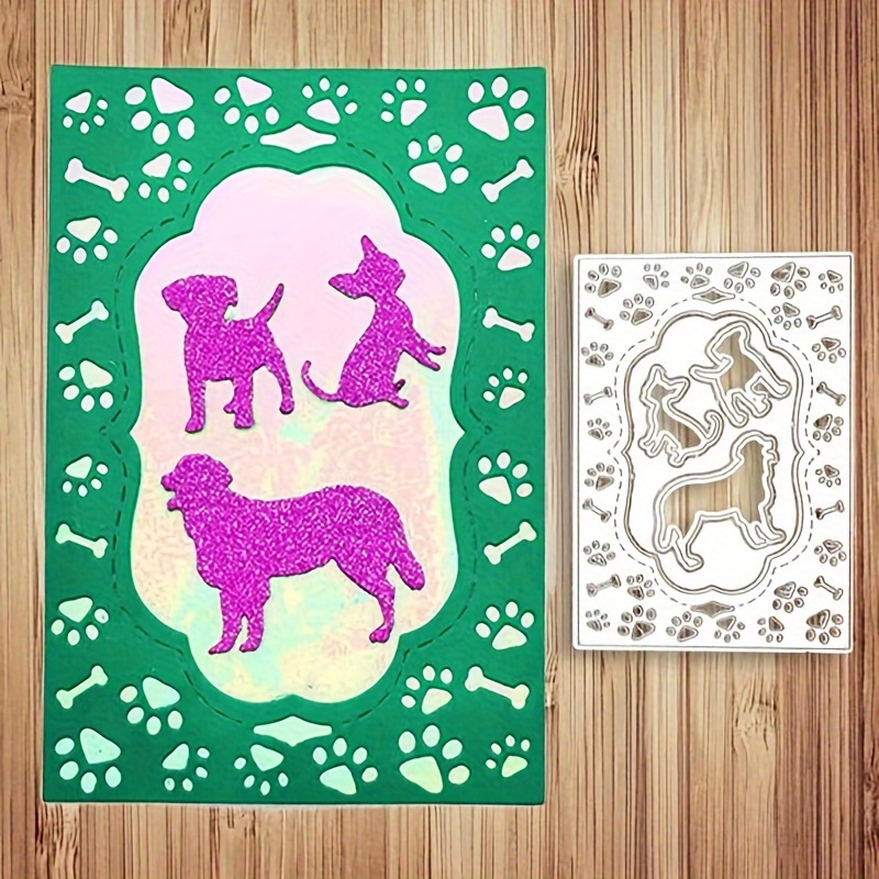 

1pc Diy Greeting Card Diy Card Handmade Metal Embossing Mold Carbon Steel Cutting Template