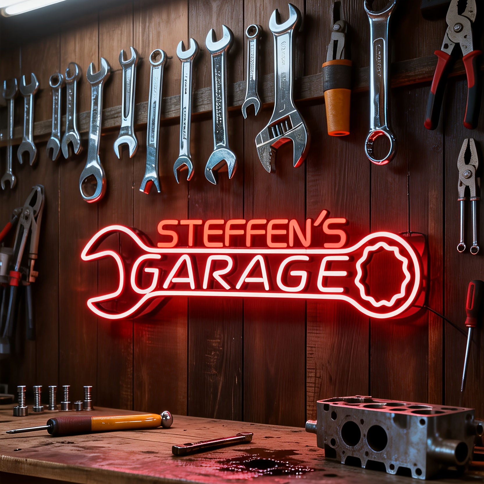 Fixtures Neon Signs Custom Garage Name Plaques Ideal For Signage Illuminated Led Neon Wall Decor Send Customize Your Neon Sign