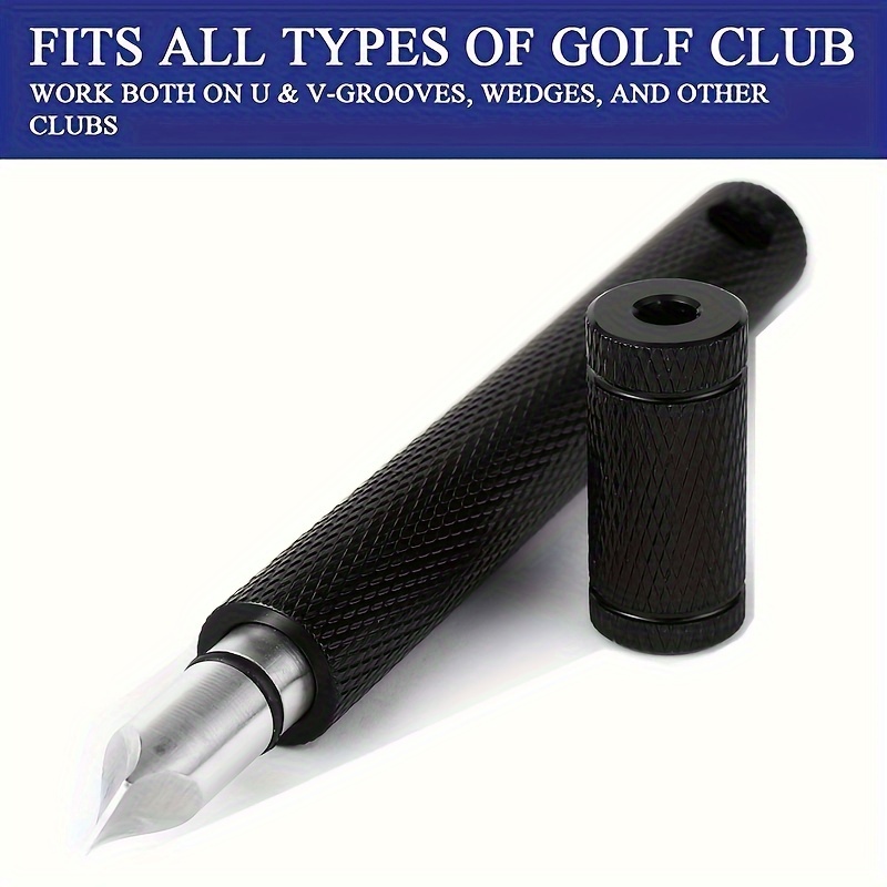 Enhance Your Golf Game: Multi-Colored Groove Sharpener for Improved Backspin And Accuracy - Compatible with U And V Grooves, to Use