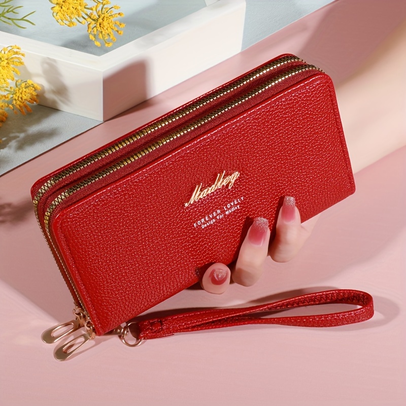 Classic Wallet, Large-capacity Clutch With Zipper, Card Holder With 8 Slots And Multiple Compartments, Elegant Hand Clutch, Long Lizard-pattern Wallet