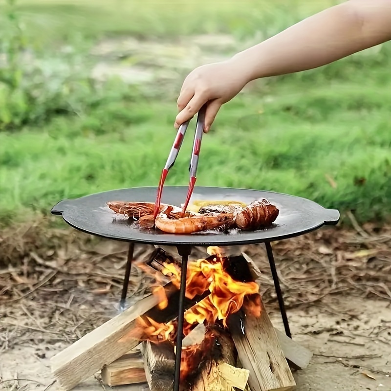 Bbq Cast Iron Griddle Camping Grill Plate Cast Iron Flat Pan For