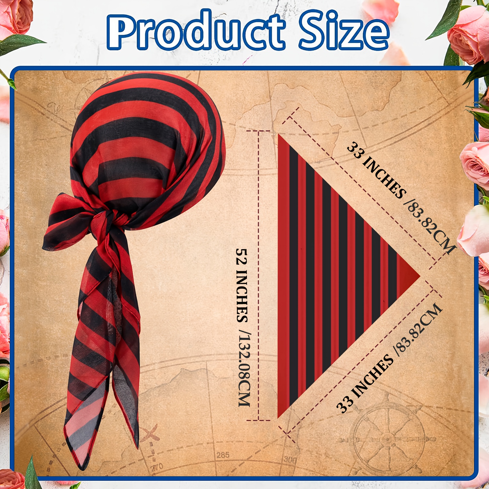 set bandana pirata funky: accessori costumi halloween e Temu