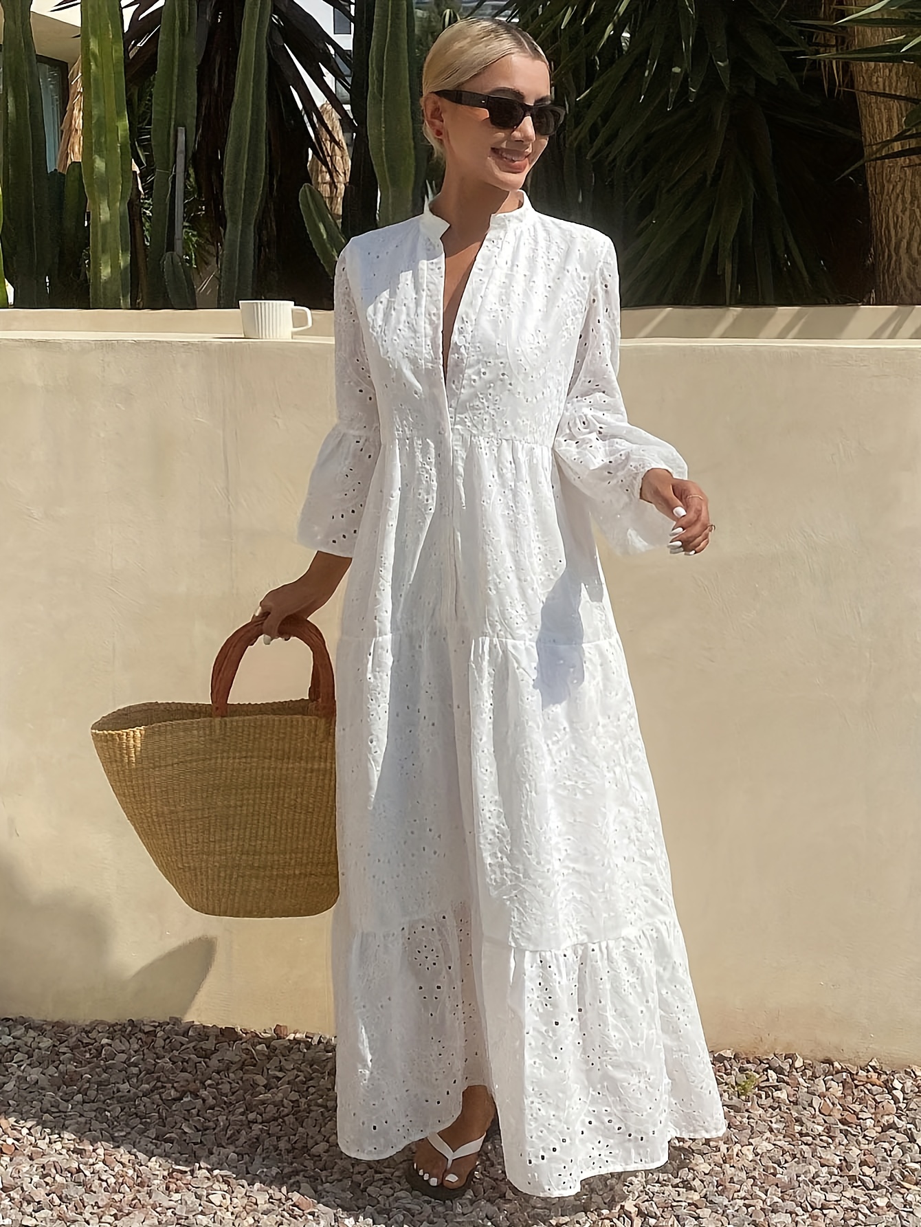 white christmas dresses Women's Summer Casual Loose Sleeveless Spaghetti Strap Asymmetric Tier