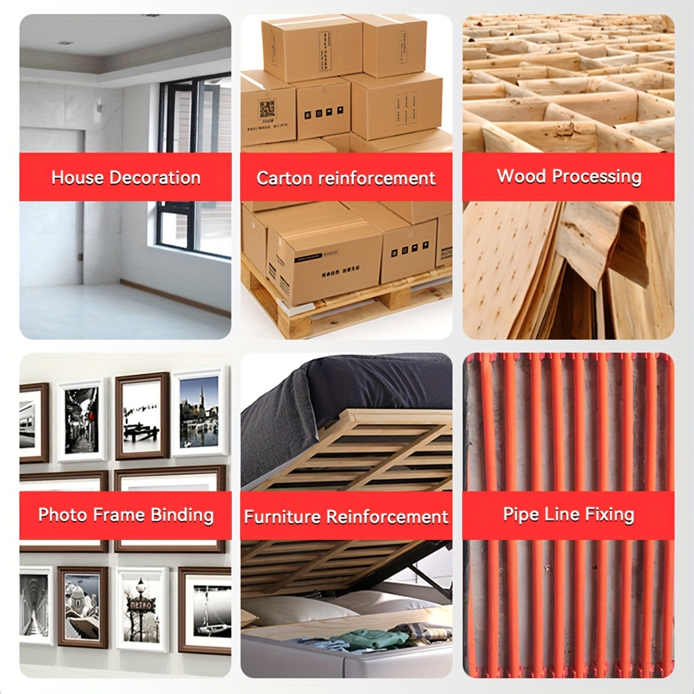 1 unidad Pistola de clavos manual de 4 en 1, para clavos T/U/I/Pin, fuerza ajustable, multipropósito, herramienta para DIY, decoración de hogar, furniture, woodworking, metal, peso 543g