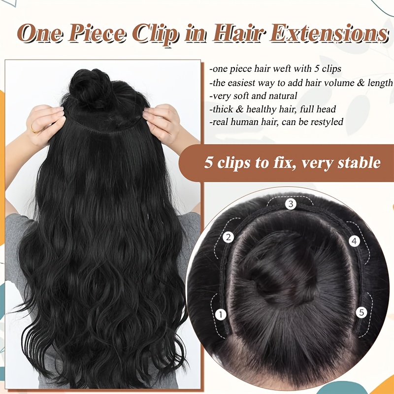 v shape clip in human hair extensions 12 inch double weft seamless clip in hair extensions human hair   v shape 100   human hair hairpieces for volume length black highlight details 7