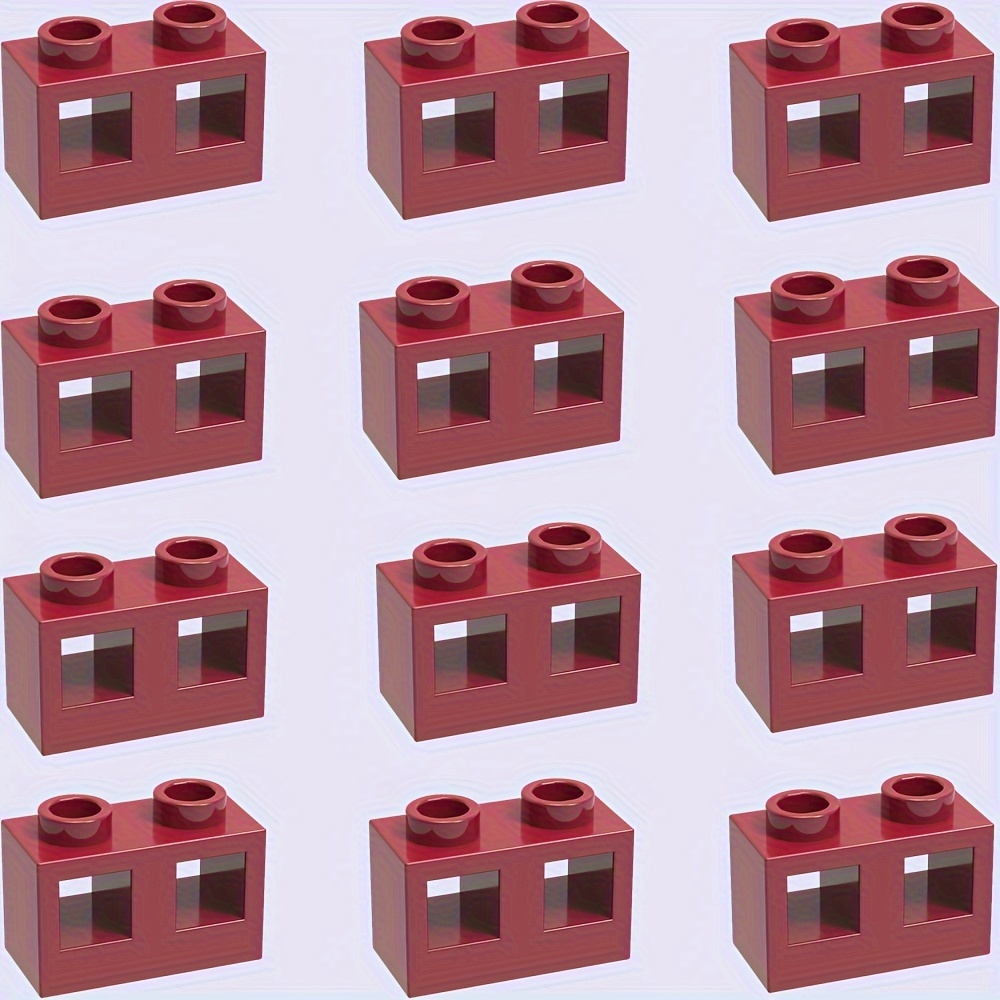12pcs Building Blocks Set 1x2 High Wall Bricks with Dual Studs