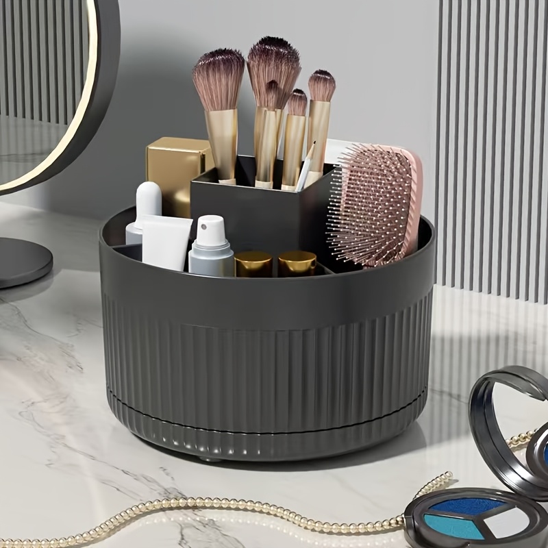 360° Rotating Storage Case And Pencil Holder, Large Capacity Cosmetic Storage Case - Brushes, Eyebrow Pencil, Stationery Durable And Eyeshadow, Suitable For Home And School Use, 9pcs Style