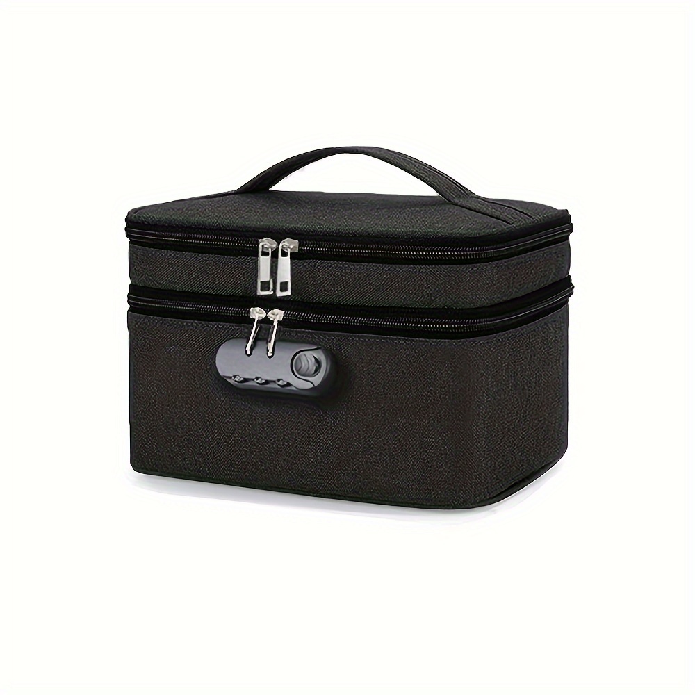 Trousse D'Urgence Vide Pour Médicaments - Sac Portable Avec Séparateurs (Noir, 36.5x18x21 Cm)