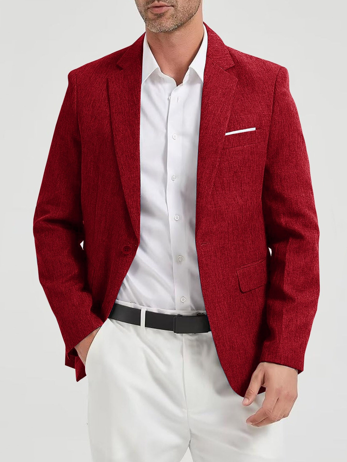 homme business casual coupe regular col à écrou Temu Mauritius