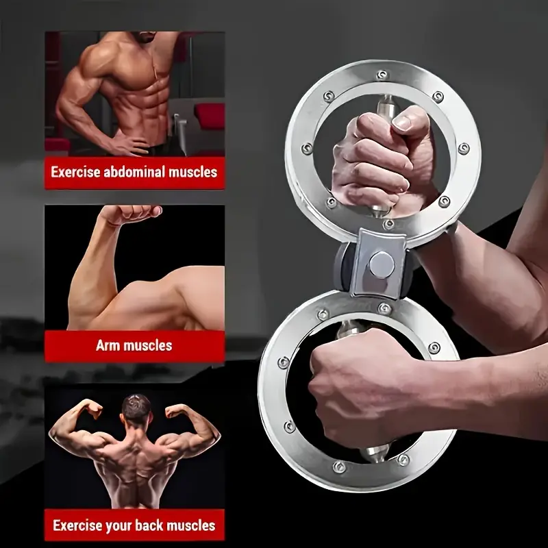 adjustable arm trainer 360 rotating 8 section forearm and muscle exerciser stainless steel ideal for boxing fitness and combat training workout equipment adjustable durable construction gymnastic Product details 5