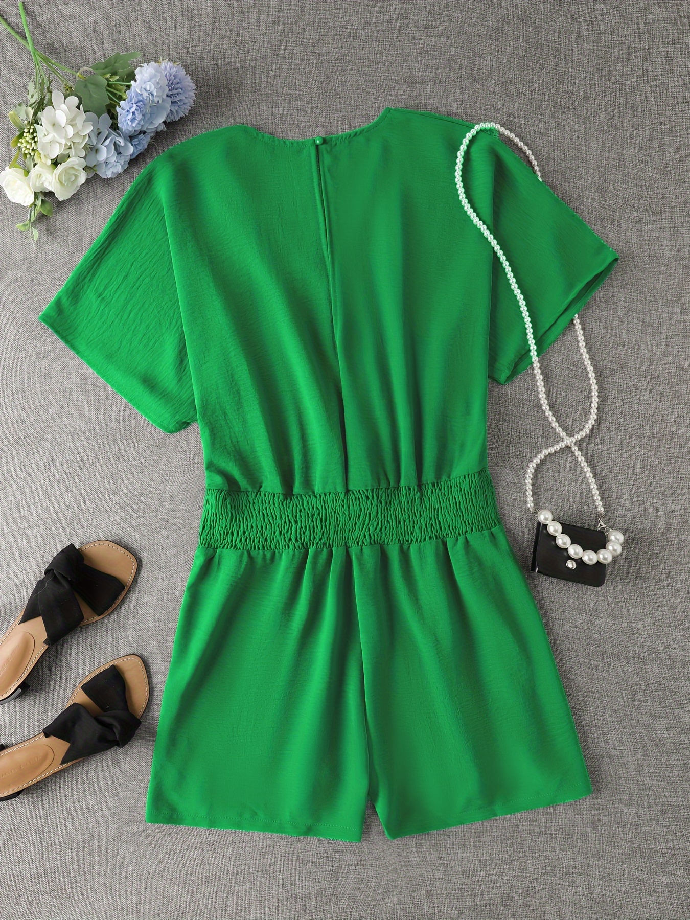 Athletic Drawstring Waist Romper