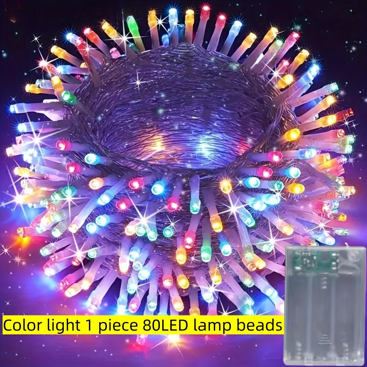 TEMU 1pc, 32.81 Feet, Led Halloween, Christmas Decorative Lights, Indoor Decorative Lights, Atmosphere String Lights, Fairy Lights, Photo Wall