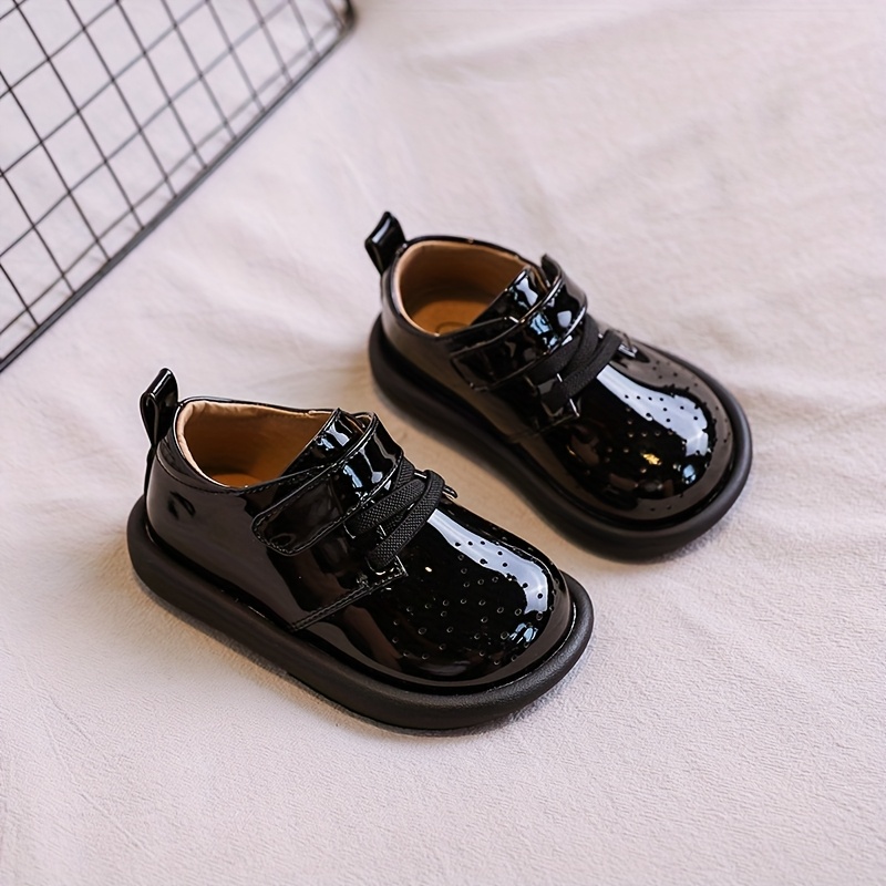 Zapatos de punta para niños y niñas Cierre sin cordones TPR  antideslizante, zapatos casuales y formales para con c