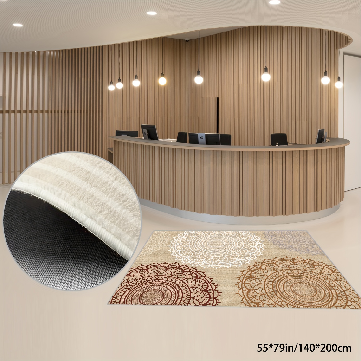 Oval Carpet For Living Room Big Size European Center Rug Modern Bedroom  Dining Room Hallway Floor