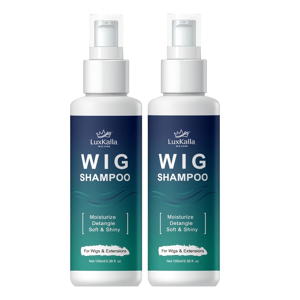 2pcs 2-in-1 Shampoo For Synthetic Hair: Soaking And Rinsing, Deep Cleansing, , Moisturizing, Detangling