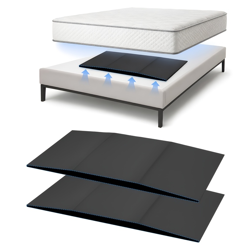 Image of Mattress Padding, 45d High-density Mattress Support Pad, Three-fold Hard Foam Mattress Repair Pad, Mattress Underpad, Suitable For Of The Mattress, Cut To And Cushion The Bed Board.