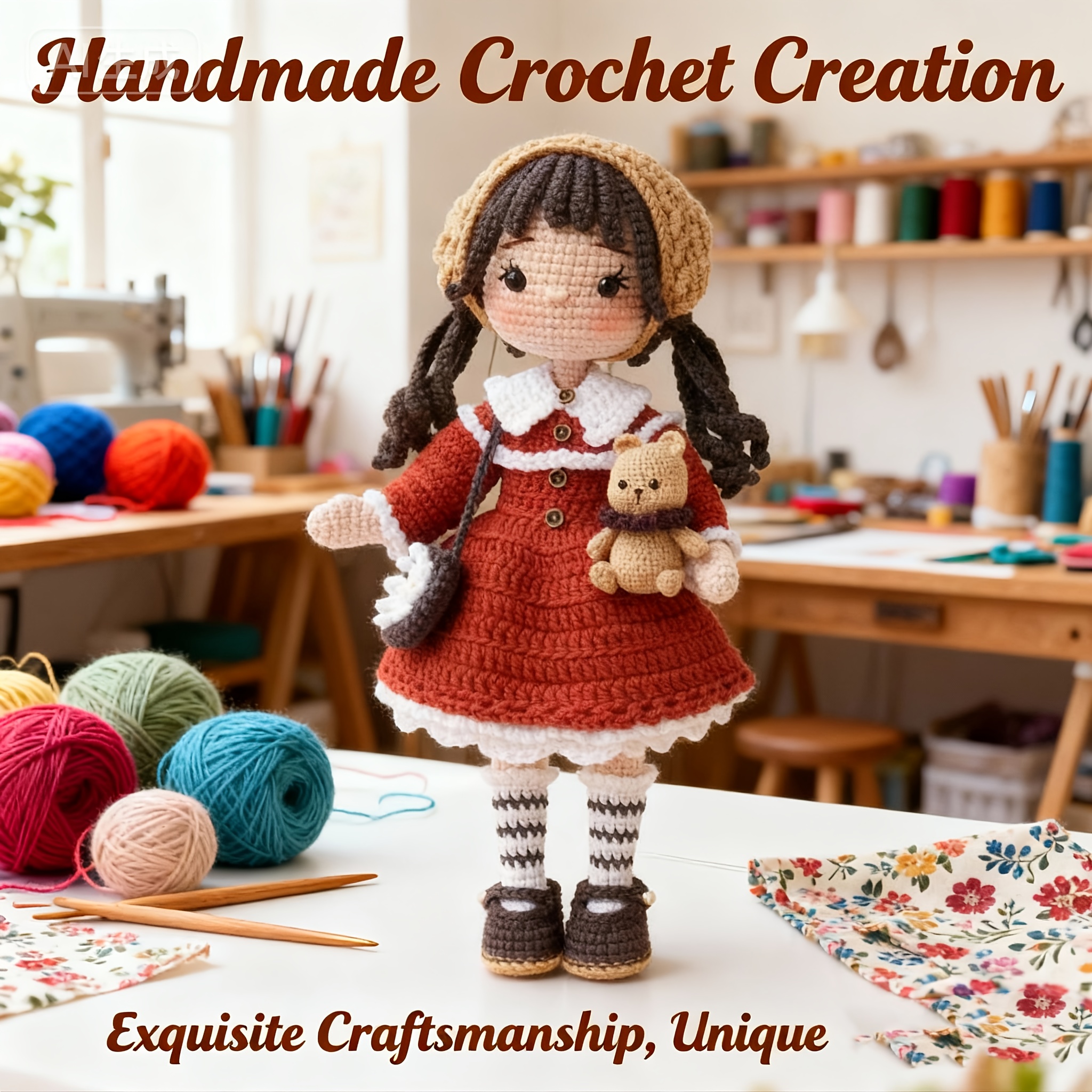 eginner friendly christmas project this adorable crochet kit is designed for   new and   crocheters with   that make crafting easy and fu adorable christmas themed crochet set for designed for   beginners and   Product details 1