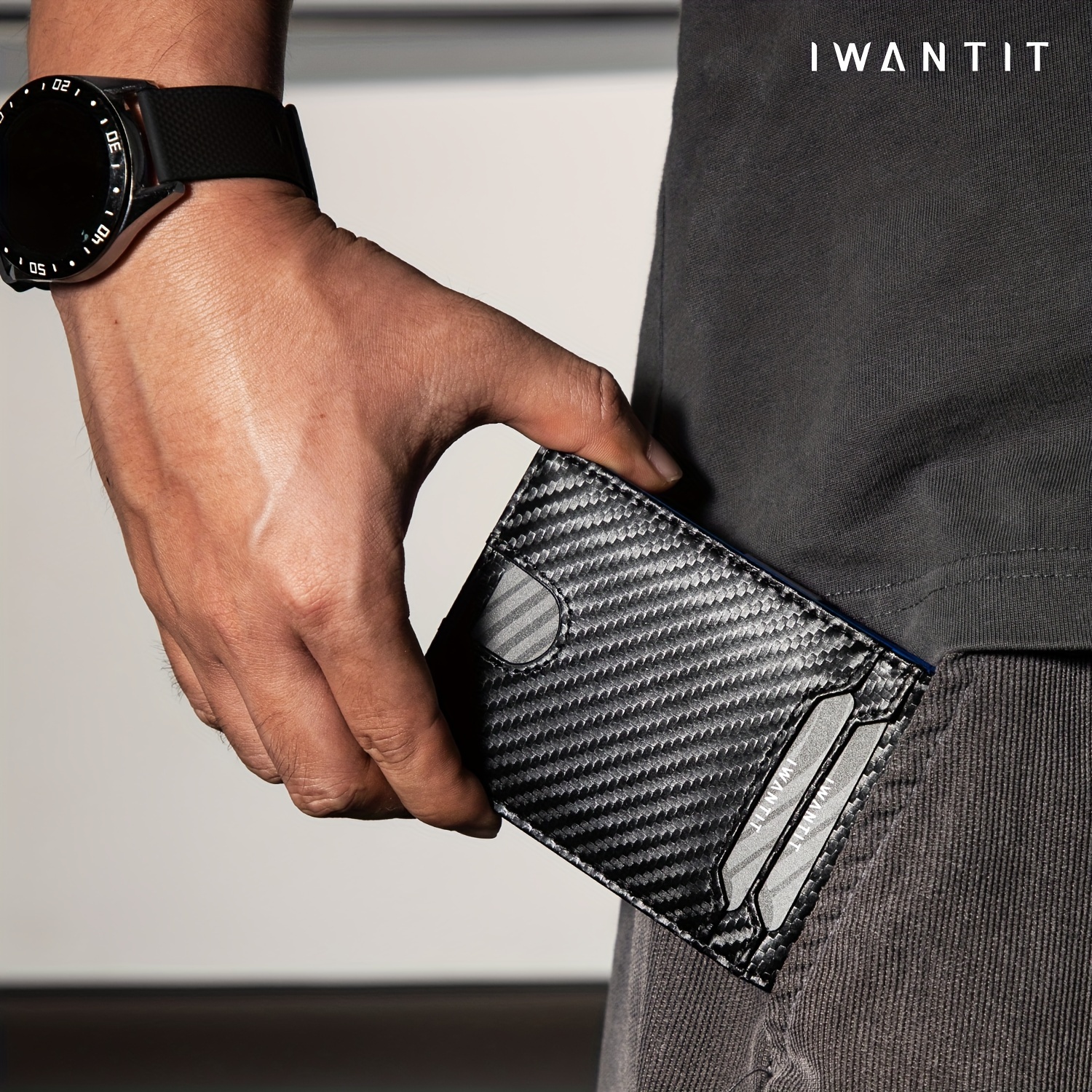 Mens Slim Wallet Money Clip Minimalist Portable Bifold Wallets Rfid