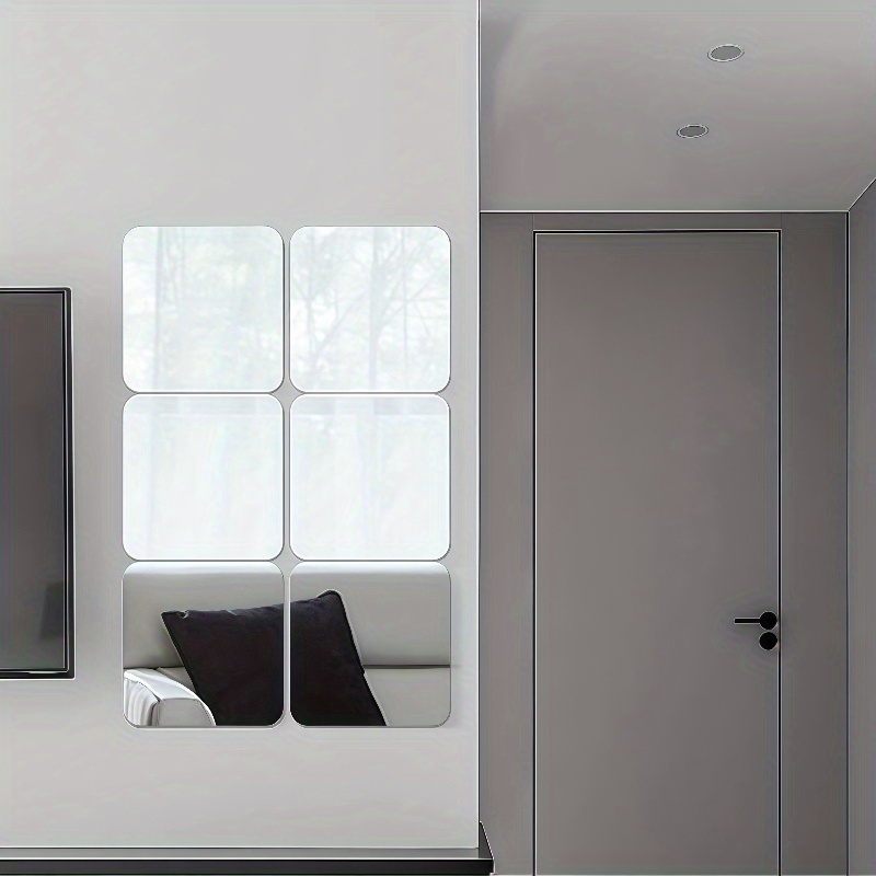20pcs Rounded Corner Acrylic Mirror Set