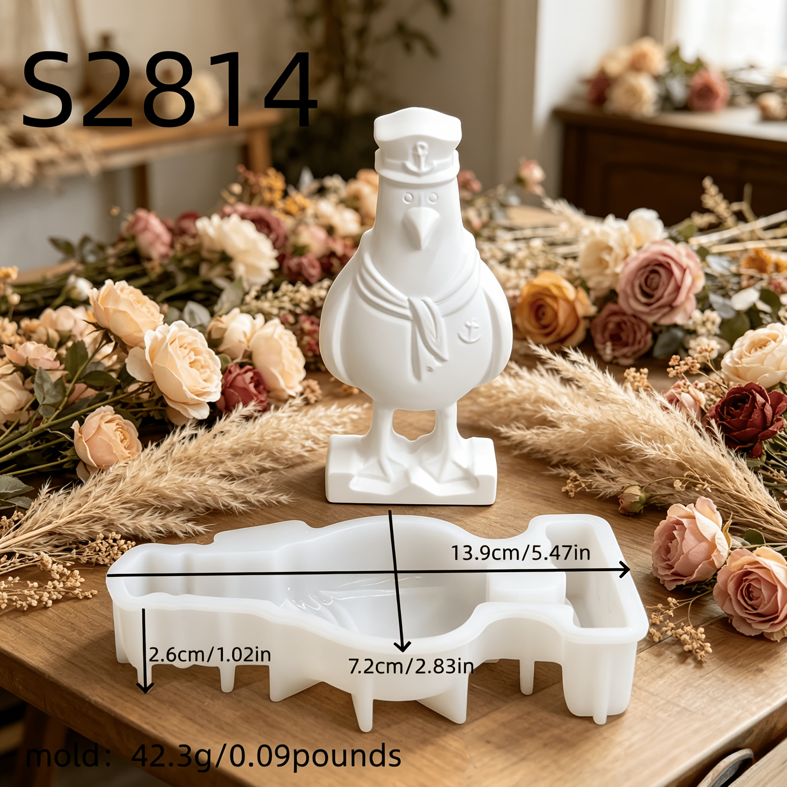 Image of Silicone Molds For Semi-three-dimensional Seagull Decorations, Three-dimensional Ornaments, Candle Molds, And Gypsum Ornaments. Silicone Molds Are Suitable For Home Decor And Epoxy Resin Projects
