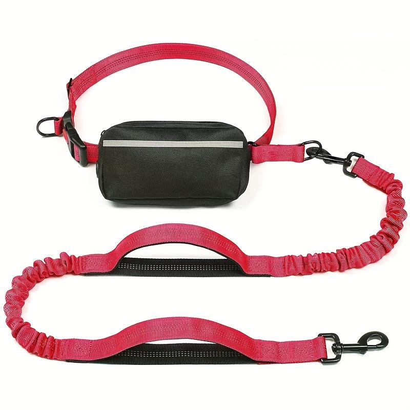 Portable Reflective Dog Leash with Waist Bag